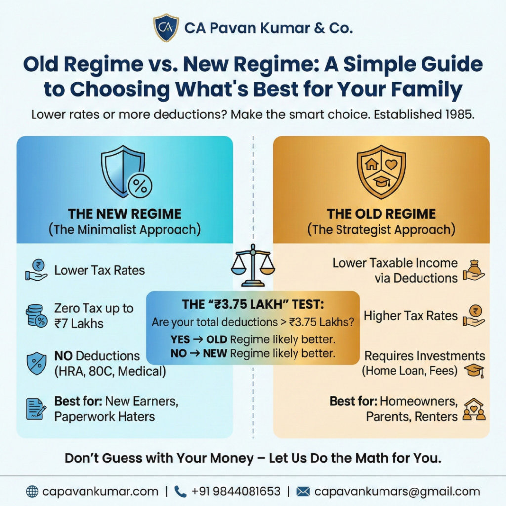 Old Regime vs. New Regime: A Simple Guide to Choosing What’s Best for Your Family