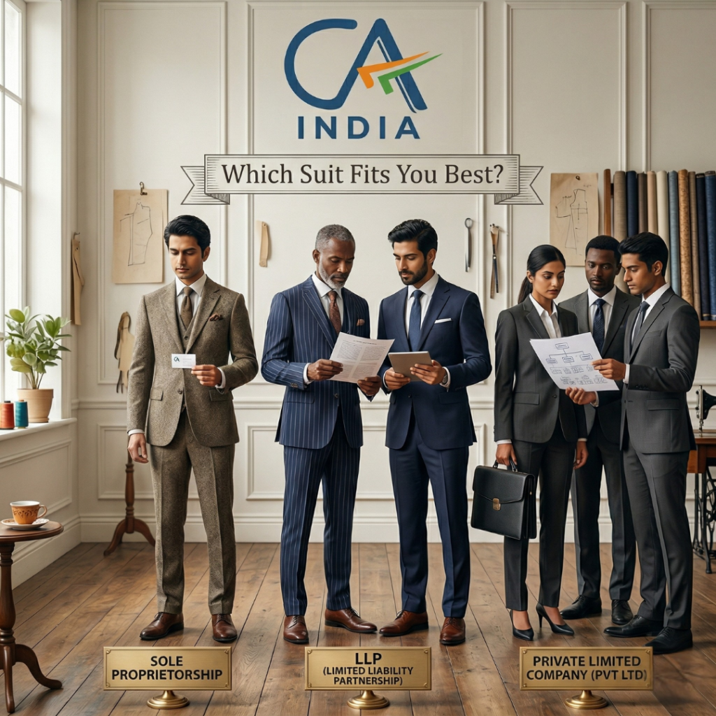 Sole Proprietorship vs. LLP vs. Pvt Ltd: Which Suit Fits You Best?
