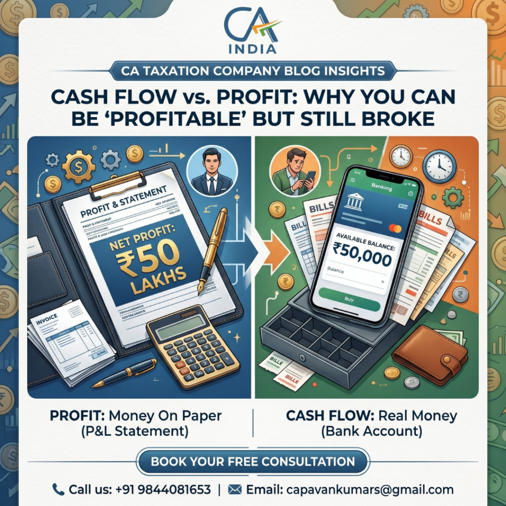 Cash Flow vs. Profit: Why You Can Be “Profitable” but Still Broke