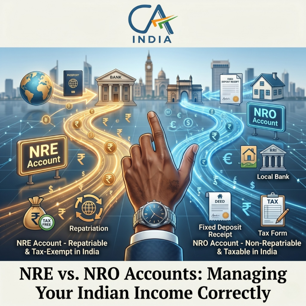 NRE vs. NRO Accounts: Managing Your Indian Income Correctly