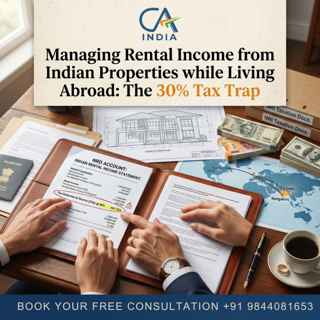 Managing Rental Income from Indian Properties while Living Abroad: The 30% Tax Trap