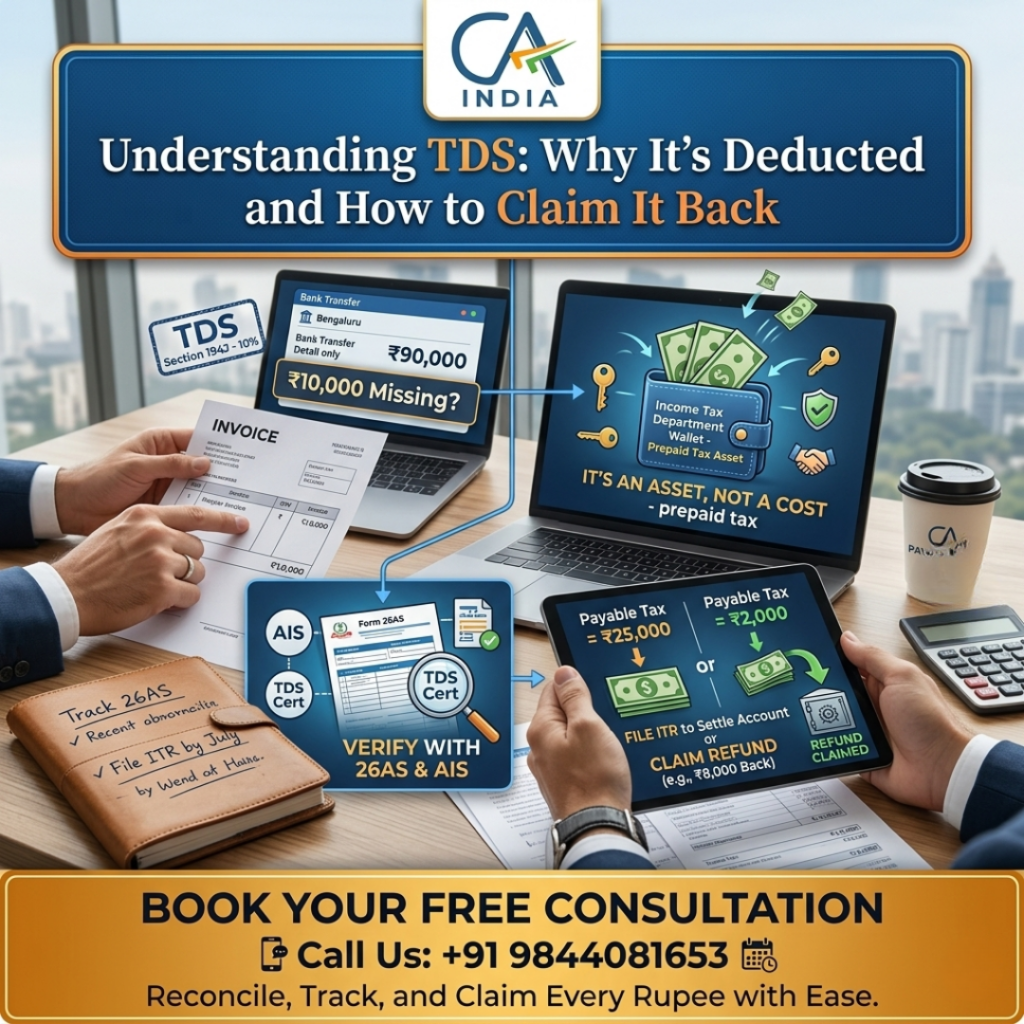 Understanding TDS: Why It’s Deducted and How to Claim It Back