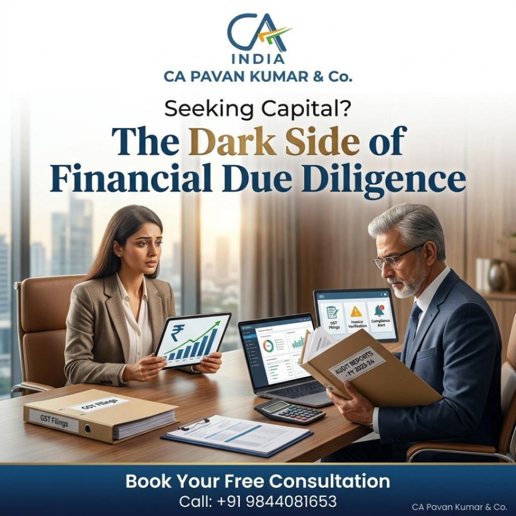financial due diligence dark side capital seeking india ca pavan kumar blog
