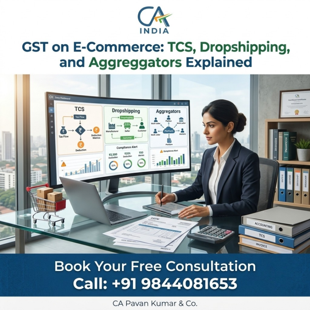 gst on ecommerce tcs dropshipping aggregators