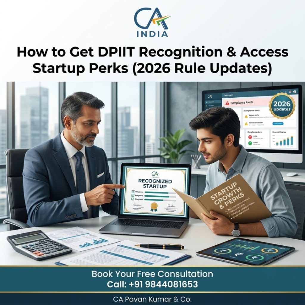 How to Get DPIIT Recognition and Access Startup Perks (2026 Rule Updates)