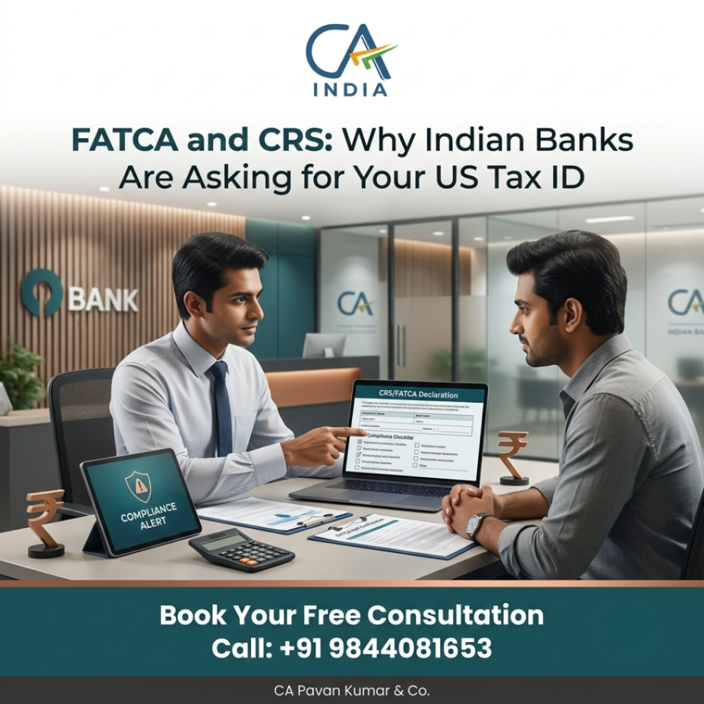 FATCA and CRS: Why Indian Banks Are Asking for Your US Tax ID