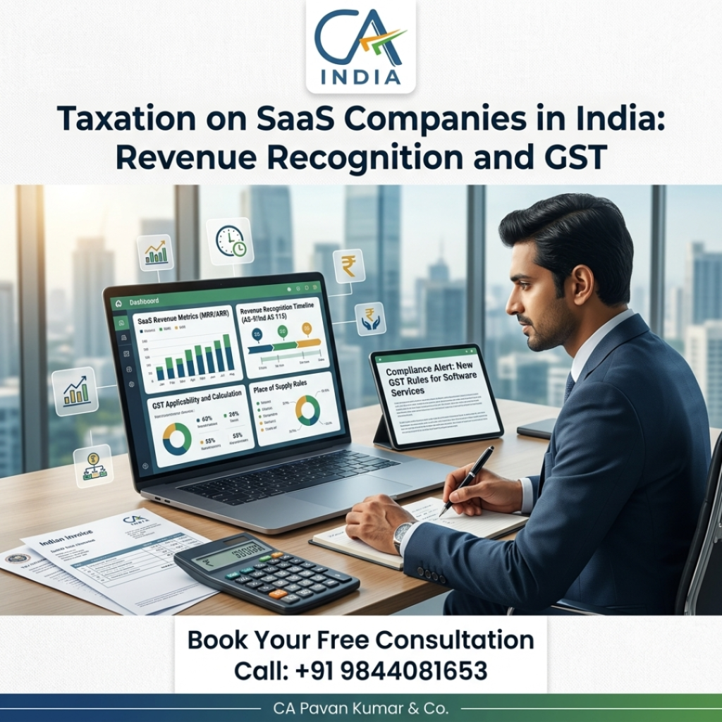 Taxation on SaaS Companies in India: Revenue Recognition and GST