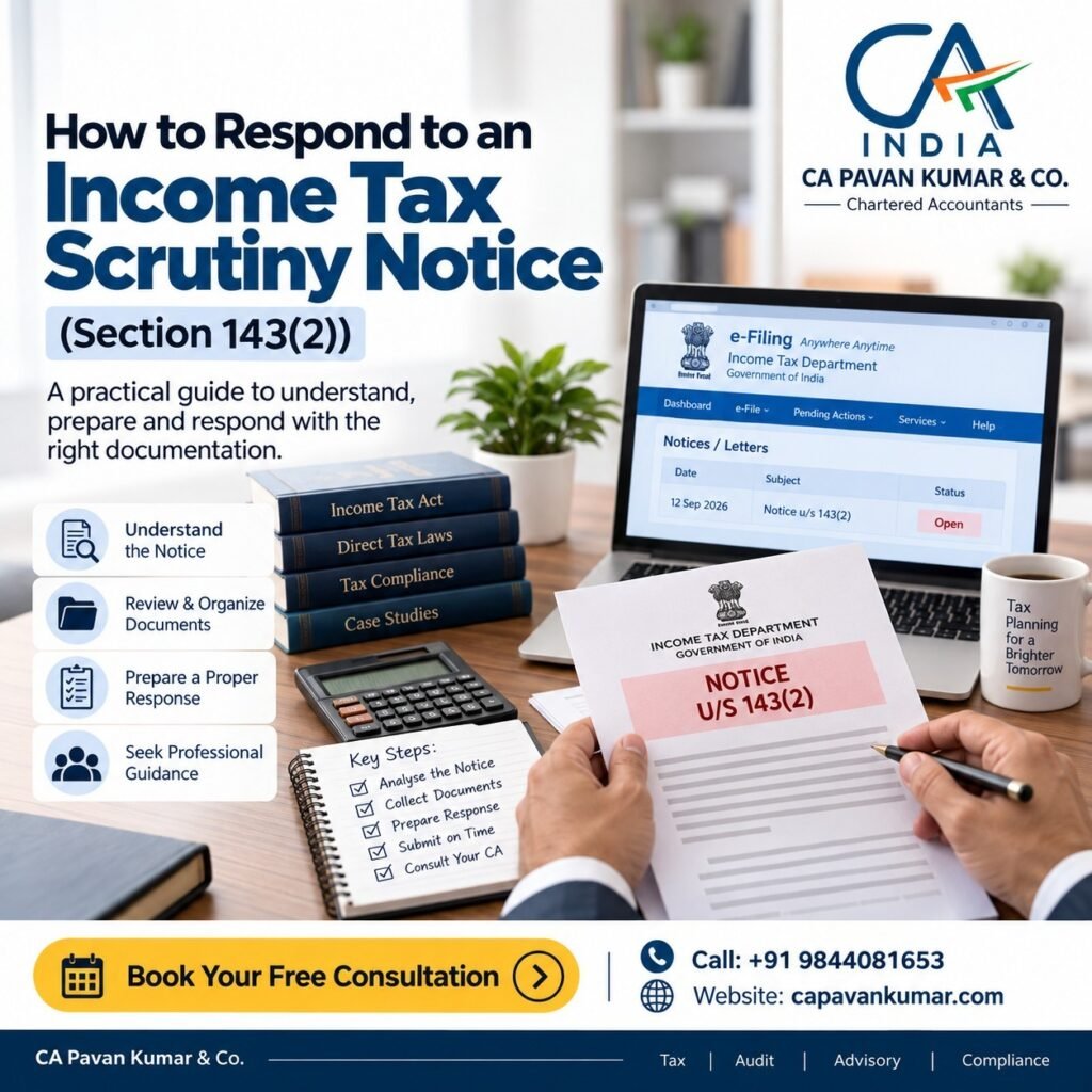 How to Respond to an Income Tax Scrutiny Notice (Section 143(2)) how to respond to an income tax scrutiny notice (section 143(2))