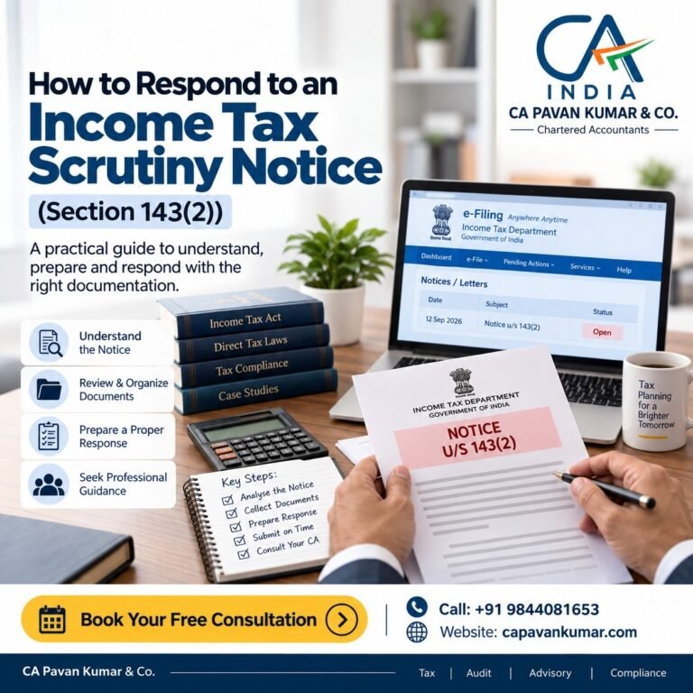 How to Respond to an Income Tax Scrutiny Notice (Section 143(2))