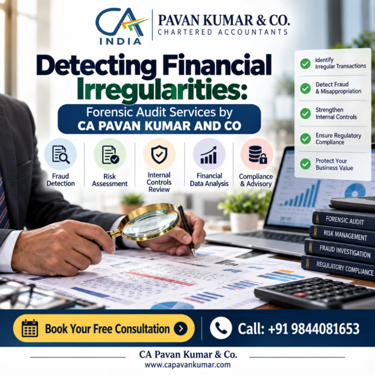 Detecting Financial Irregularities: Forensic Audit Services by CA PAVAN KUMAR AND CO