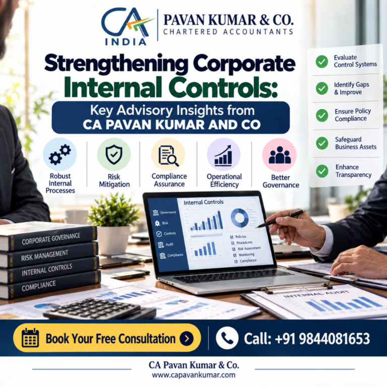 Strengthening Corporate Internal Controls: Key Advisory Insights from CA PAVAN KUMAR AND CO