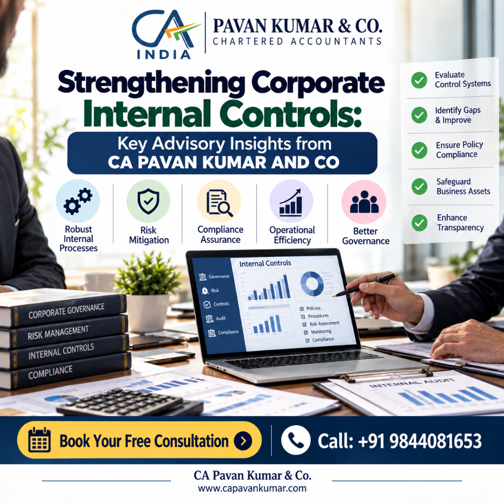 strengthening corporate internal controls & risk management – ca pavan kumar & co.